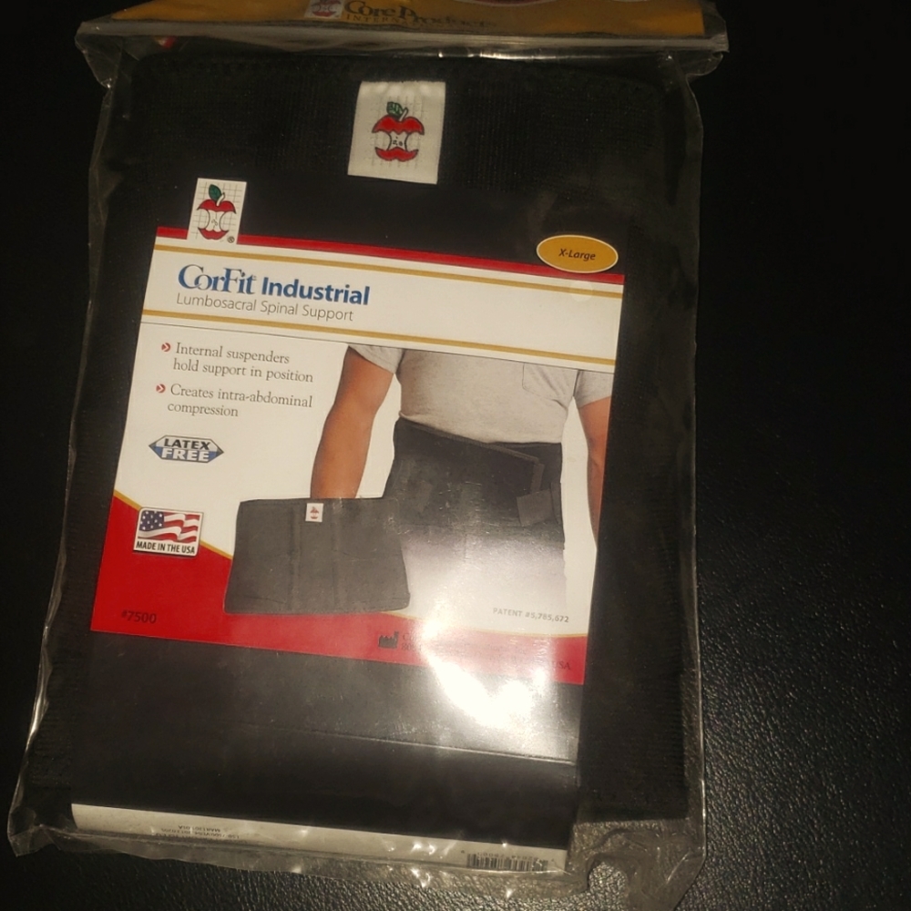 Corfit industrial lumbosacral support belt new in package xl